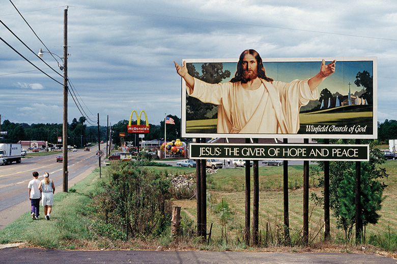 Jesus billboard sign