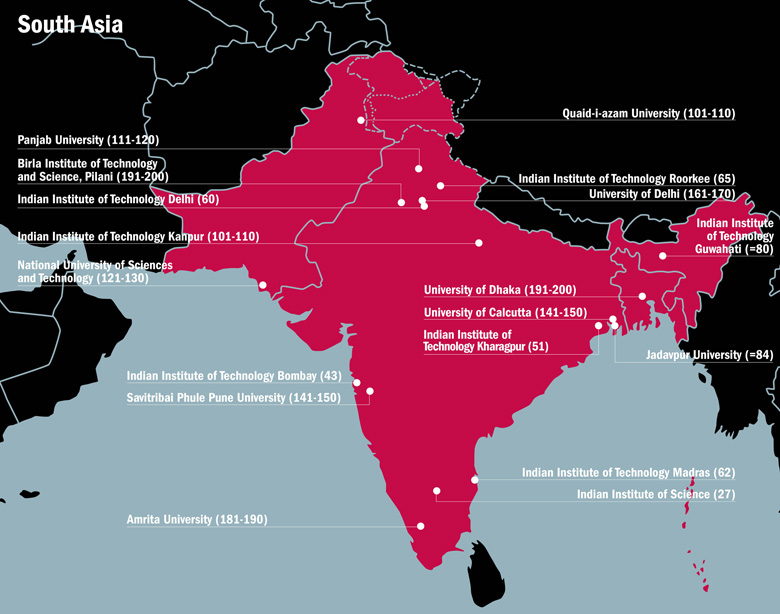 South Asia map (20 June 2016)