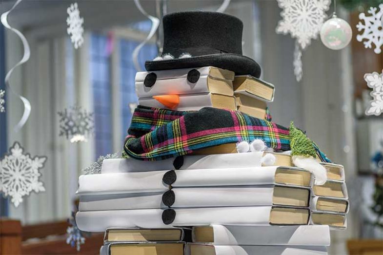 books_snowman_alamy