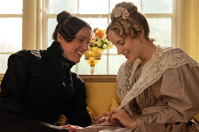 Suranne Jones as Anne Lister and Sophie Rundle as Ann Walker in Gentleman Jack, the BBC adaptation based on Lister’s diaries 
