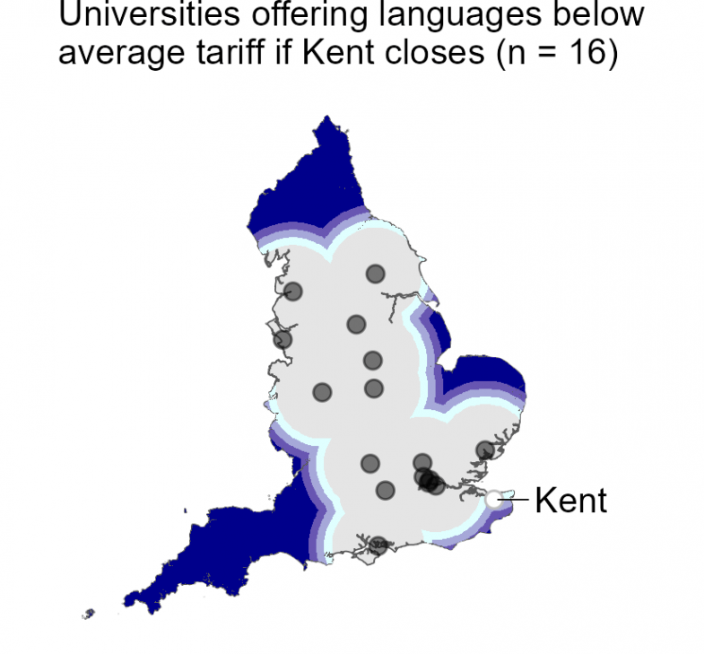 Language cold spots in England