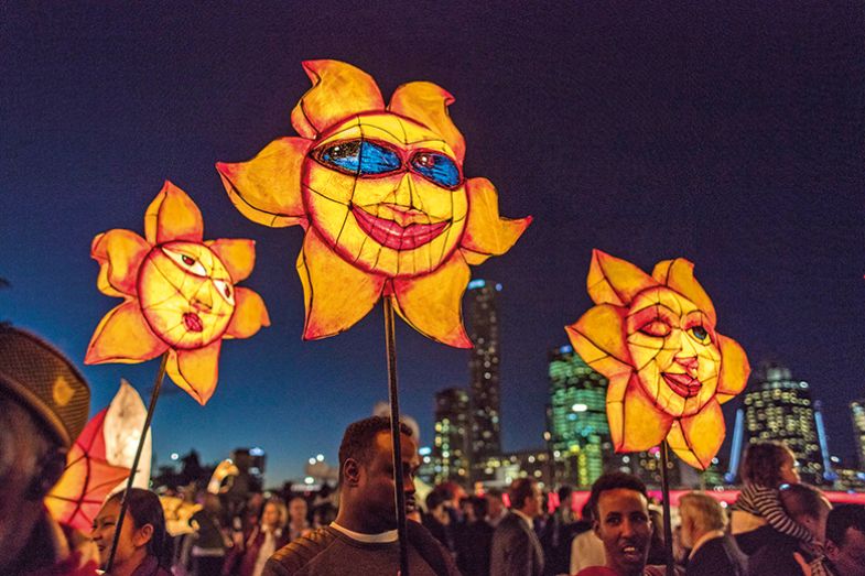 The Luminous Lantern Parade in Brisbane, aimed at promoting multiculturalism