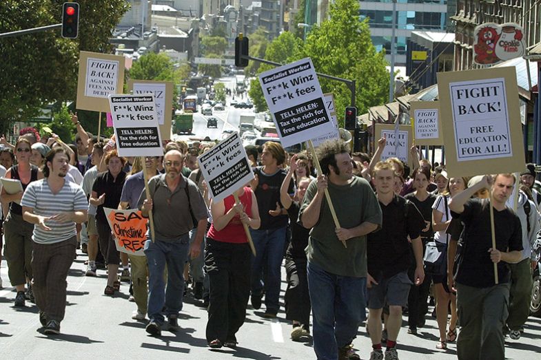 Auckland University students protest