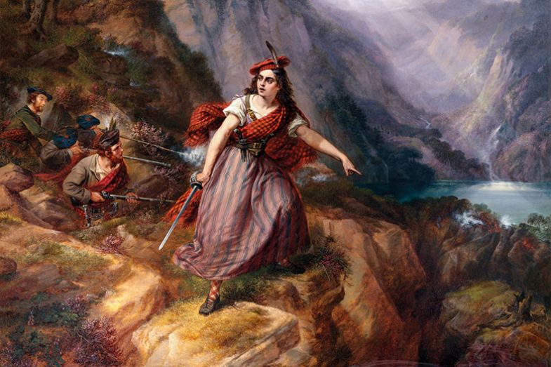 Painting of female warrior