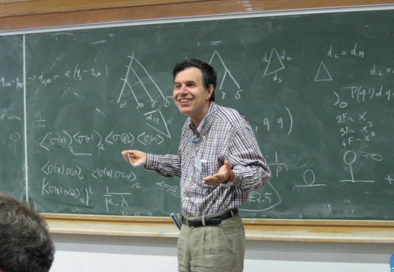 Giorgio Parisi teaching summer school in Les Houches, July 2006