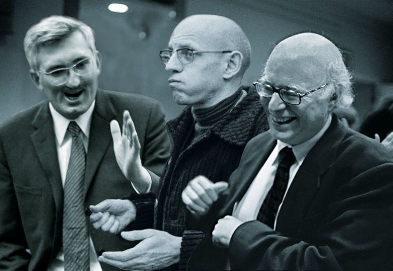 Montage ofMichel Foucault, Jurgen Habermas and Richard Sennett 