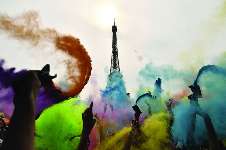 Eiffel Tower and colours