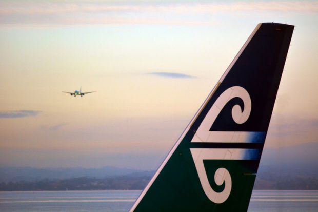 Air New Zealand planes in Auckland International Airport