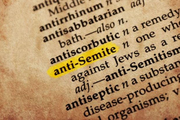 A dictionary containing a definition of antisemite