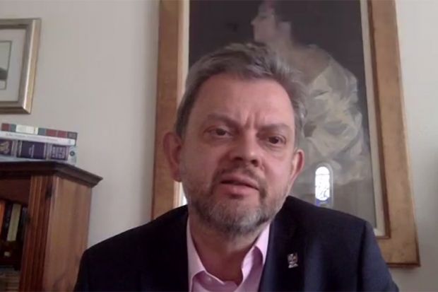Anton Muscatelli speaking during a Zoom conversation "No going back? UK higher education post-pandemic" 7th May 2020