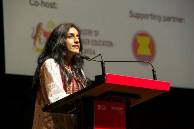Ayesha Khanna speaks at Going Global 2018