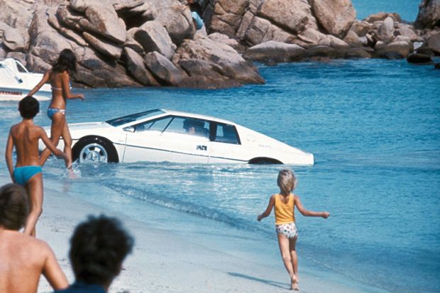 Bond car in the sea