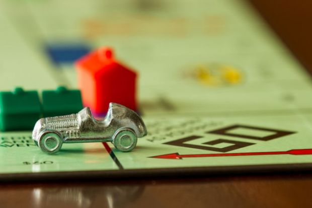 Car on monopoly board