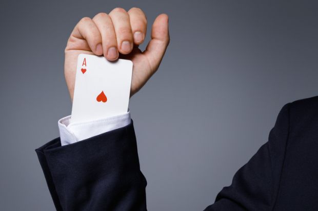 card trick ace up the sleeve