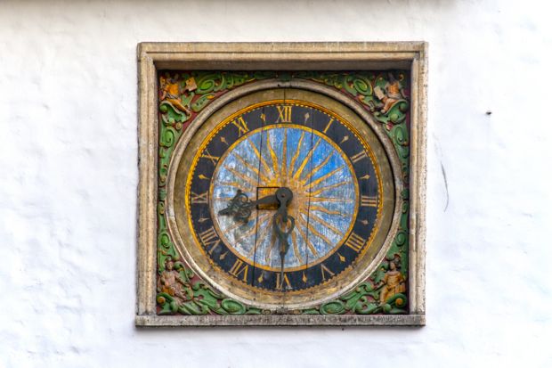 Clock of the Church of the Holy Spirit made by Christian Ackermann, Tallinn, Estonia