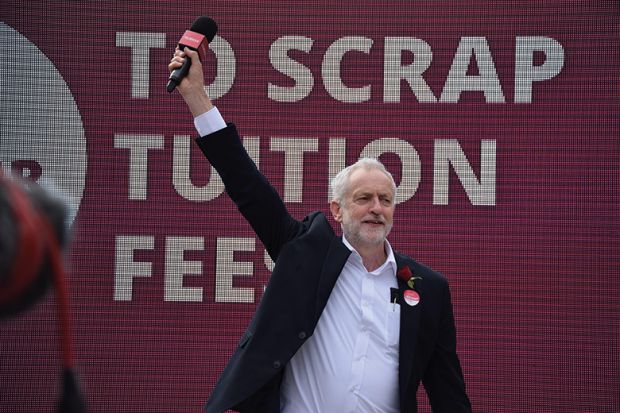 Jeremy Corbyn and tuition fees pledge