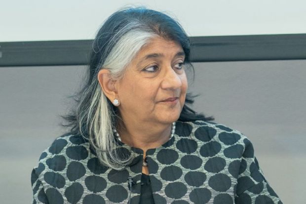 Shalini Randeria speaks at the World Academic Summit