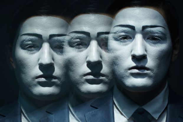 Duplicates of man's face