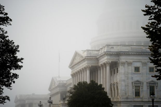 Foggy Capitol Building