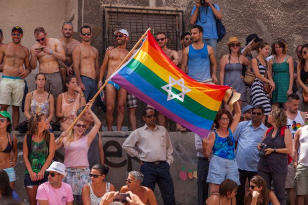 Gay pride parade in Tel Aviv, Israel