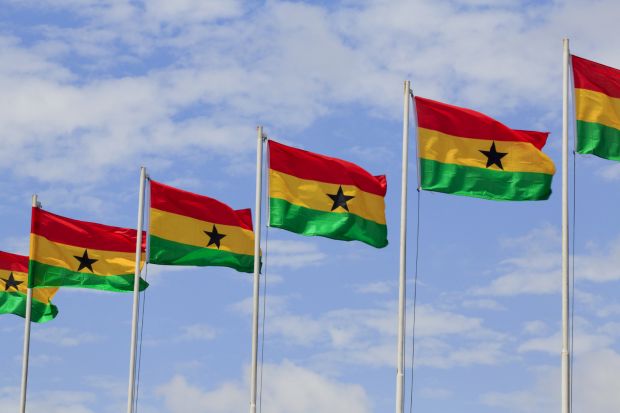 Ghana flags, THE Africa Universities Summit 2016
