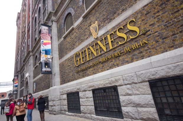 Guinness factory in Dublin