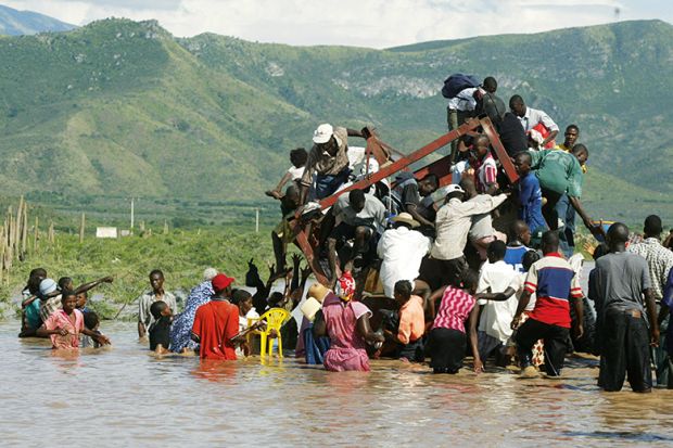 aftermath of Haiti flood