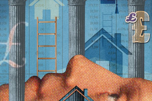 Illustration of housing ladder