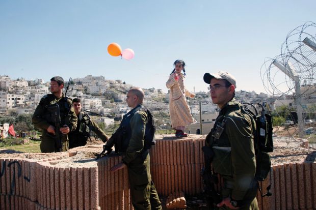 Israeli soldiers at the West Bank