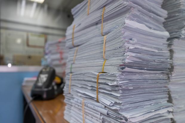 A generic pile of ballot papers