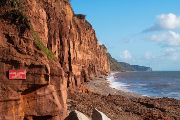 dangerous cliffs erosion