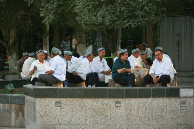 Outside Xinjiang mosque Uighur