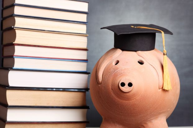 Student debt piggy bank