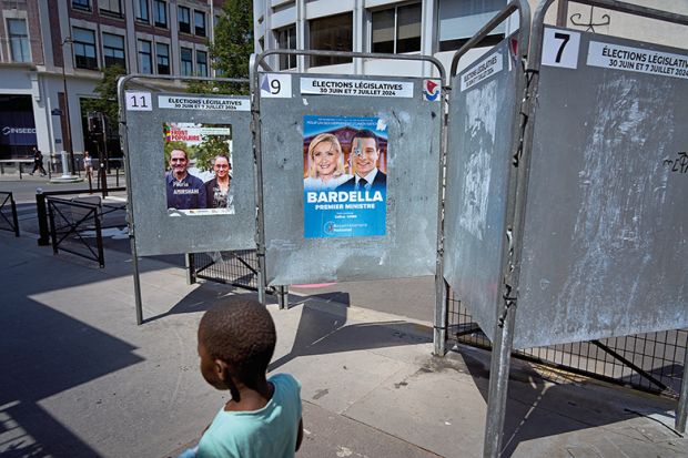 Marine Le Pen poster in France