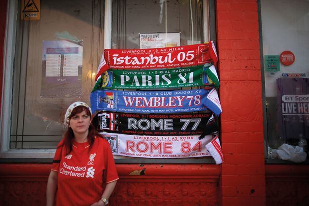 Liverpool football supporter