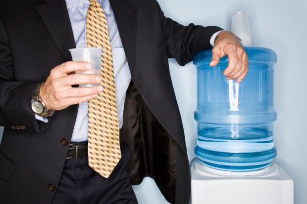 Man at water cooler