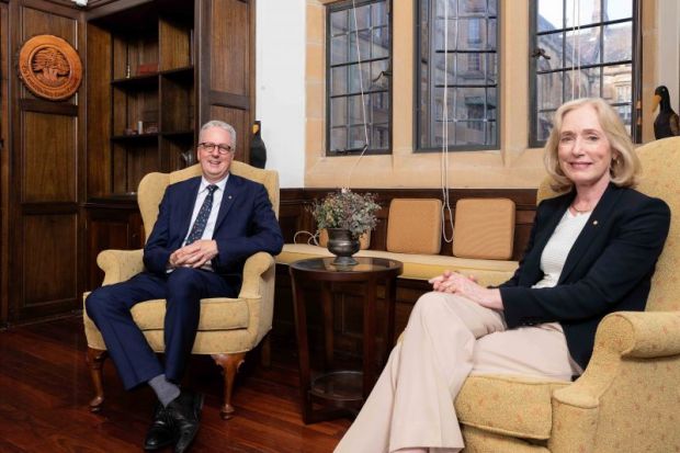 University of Sydney vice-chancellor Mark Scott chancellor Belinda Hutchinson