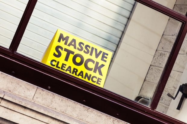 A massive stock clearance sign