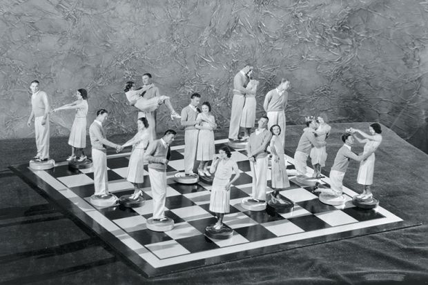 men women chessboard