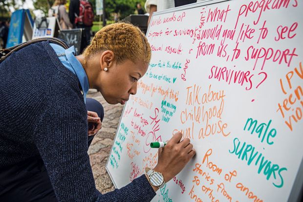 Messages to sexual assault victims at UCLA