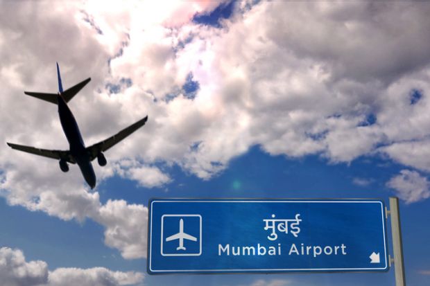 A plane at Mumbai airport