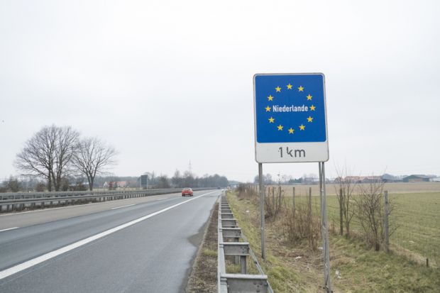 Nettetal,Germany- January 1,2012General welcome country sign of Netherlands.Netherlands country sign located on the border between Germany and Netherlands.