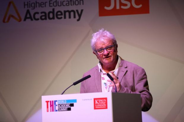 Paul Nurse, speaking at the Times Higher Education World Academic Summit, concerned about cuts to UK research funding, UKRI, Horizon Europe