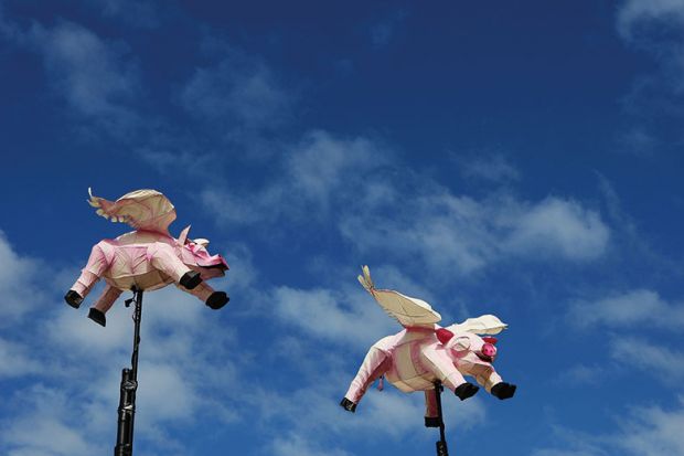 Models of flying pigs