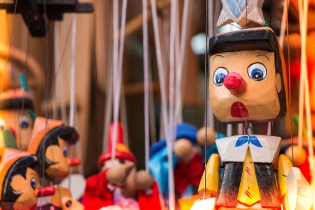 Pinocchio dolls with long nose
