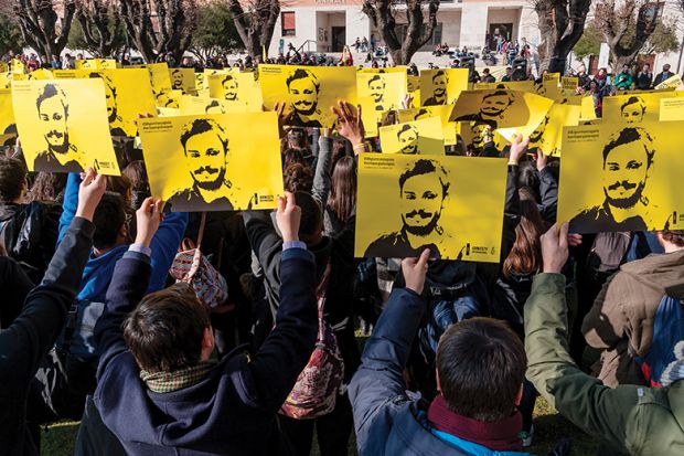Giulio Regeni, a PhD candidate at the University of Cambridge, was abducted and murdered in Egypt in 2016