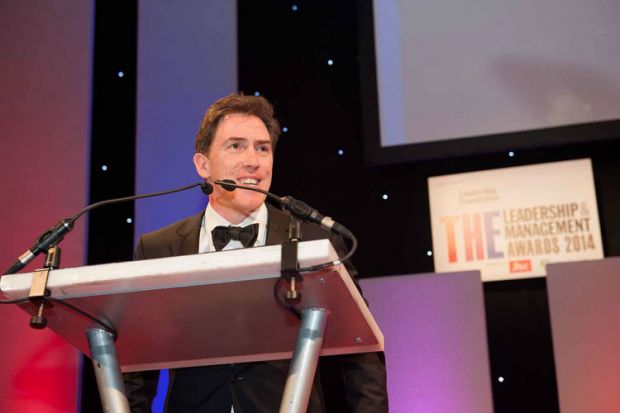 Rob Brydon: THE Leadership and Management Awards 2014 winners