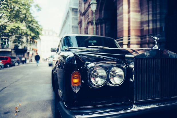 Rolls-Royce on street
