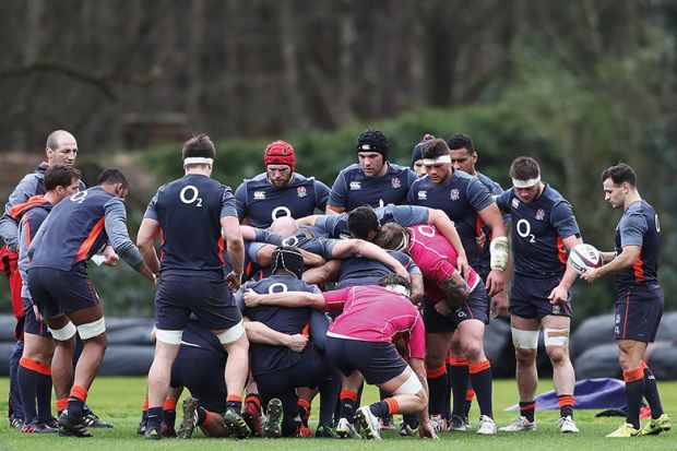 Rugby scrum