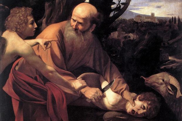 Sacrifice of Isaac, by Caravaggio (1603)